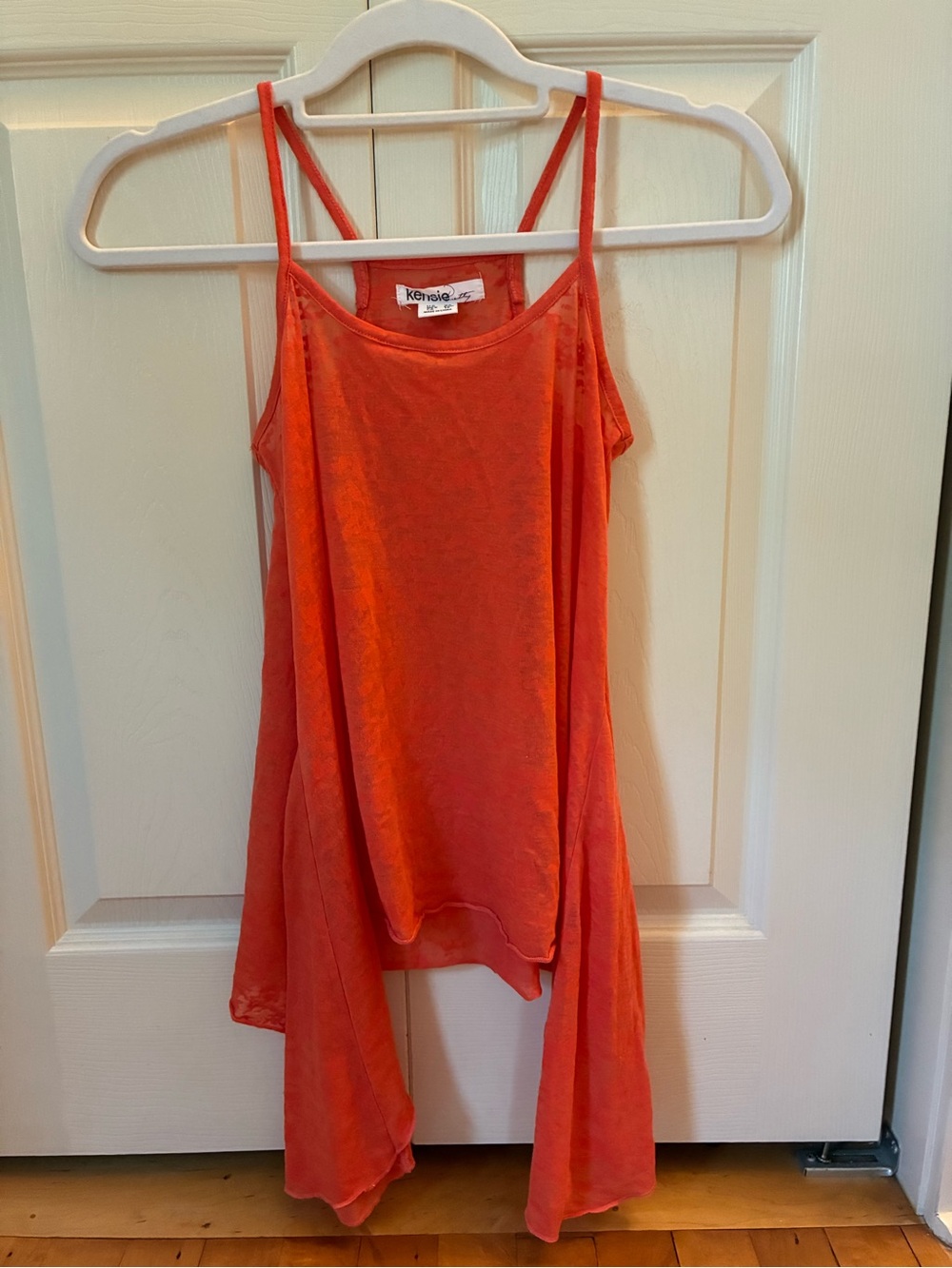 Kensie Orange Spaghetti Strap Top